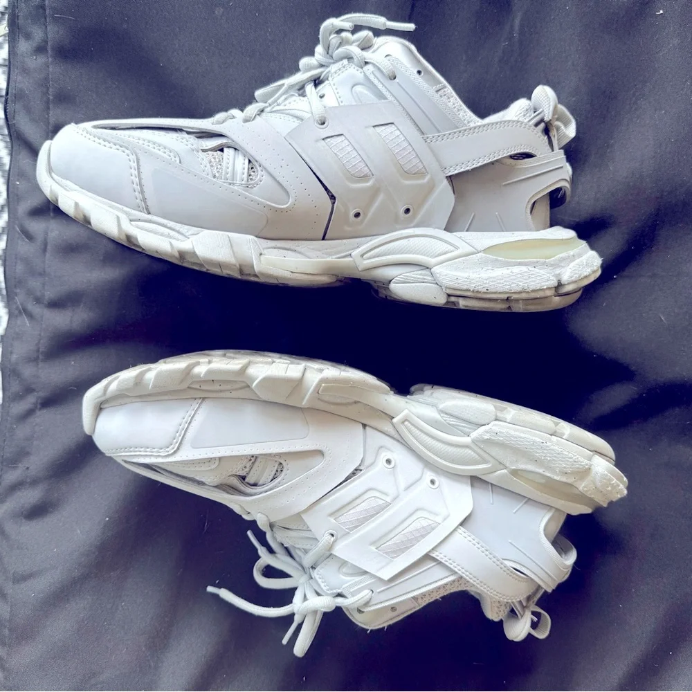 Balenciaga Track Monochrome Grey Sneakers - Picture 1 of 4